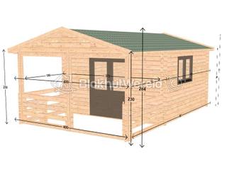 Eigen ontwerp De Kwakel 4x6m incl, luifel 44mm — 3