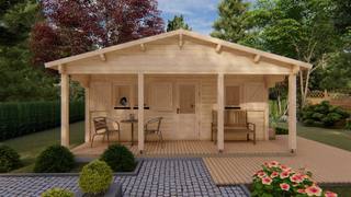 Chalet Enschede 6x6m 68mm — 4
