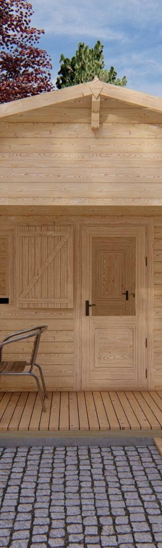 Chalet Enschede 6x6m 68mm — 4