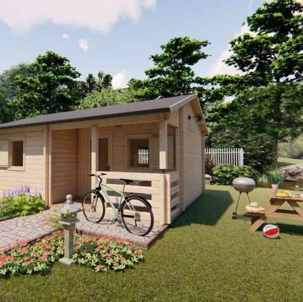Chalet Den Bosch 26m2 5x6m 68mm