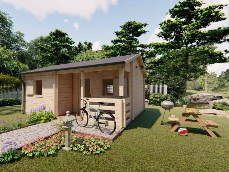 Chalet Den Bosch 26m2 5x6m 68mm