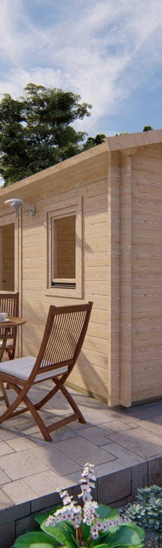 Blokhut Deventer 2,5x4,5m 44mm — afbeelding 2