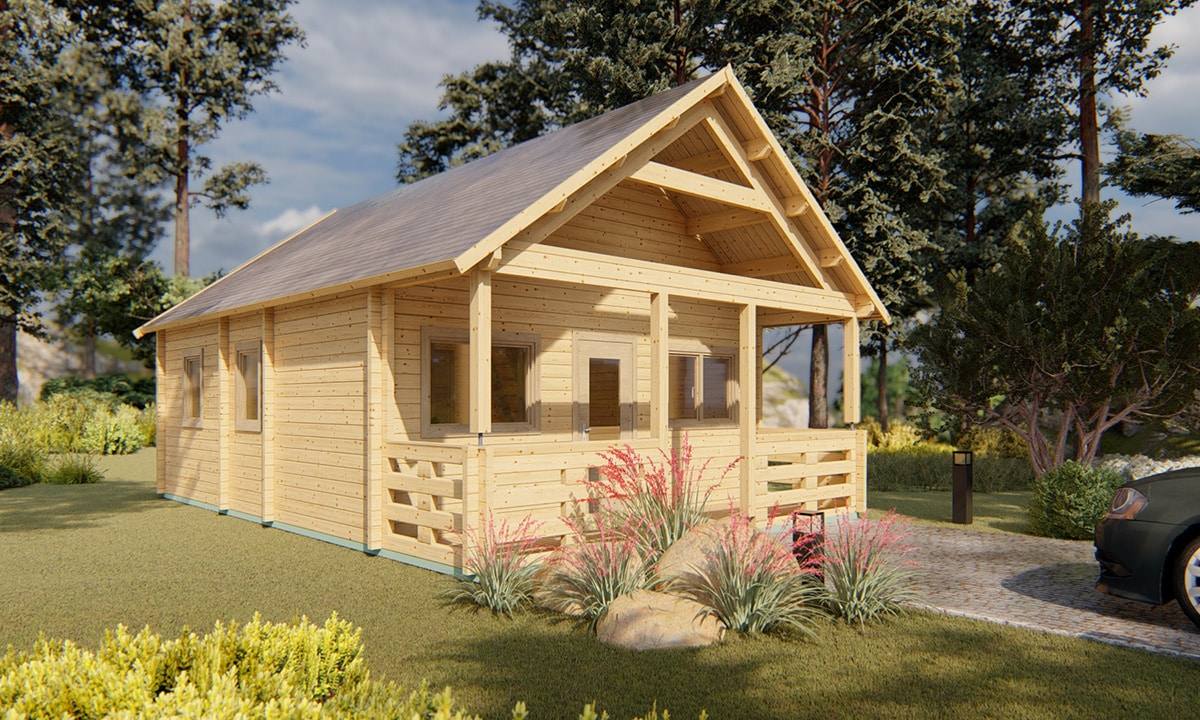 Chalet Groningen Max 5,6x6,6m 68mm