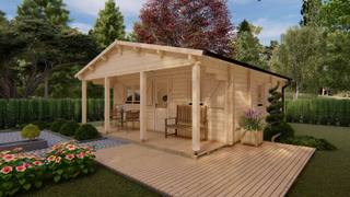 Chalet Enschede 6x6m 68mm — 3