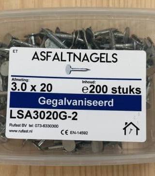 Asfaltnagels voor dakshingles — afbeelding 2