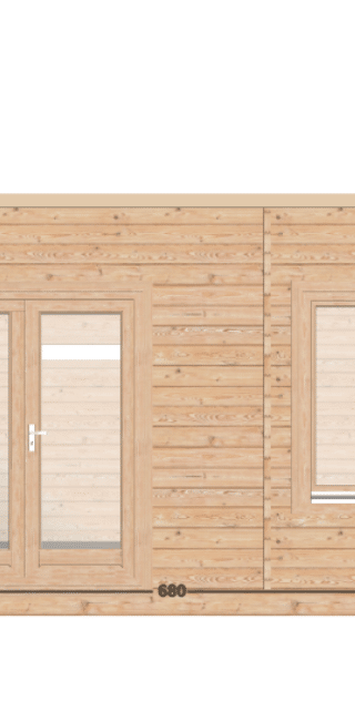 Tuinhuis Rust en Vreugd 6,60x4,00-44mm 26,40m² | Lessenaarsdak — afbeelding 5