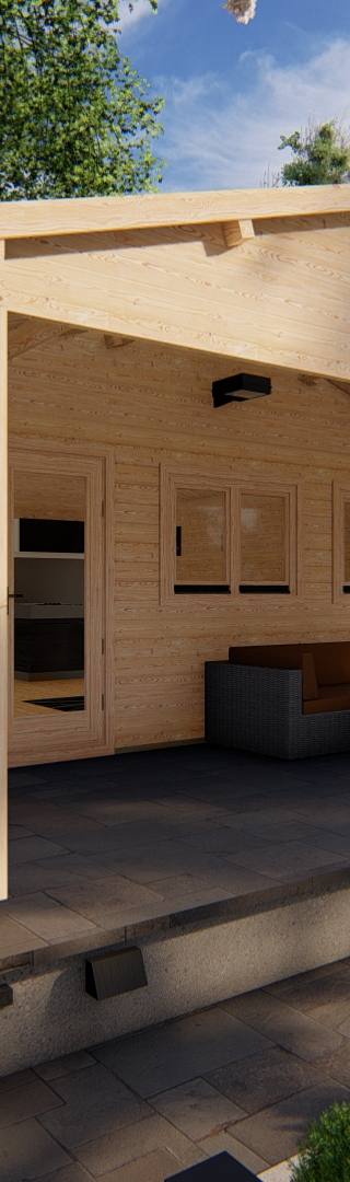 Blokhut Steenwijk 6x5m 44mm — afbeelding 5