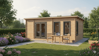 Tuinhuis Rust en Vreugd 6,60x4,00-44mm 26,40m² | Lessenaarsdak — 2