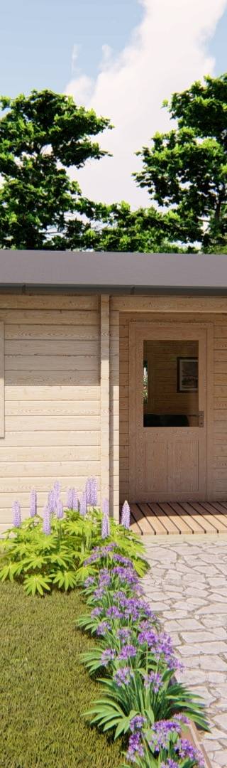 Chalet Den Bosch 26m2 5x6m 68mm — afbeelding 5
