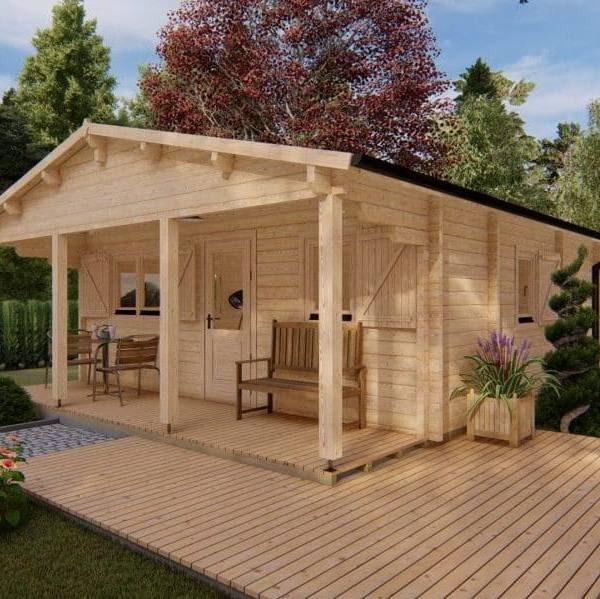 Weekend Chalet Bal 6x6m 68mm