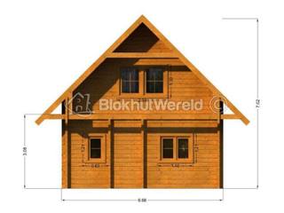 Weekend Chalet Monviso 6,56x9,1m 88mm — 4