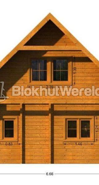 Weekend Chalet Monviso 6,56x9,1m 88mm — 4