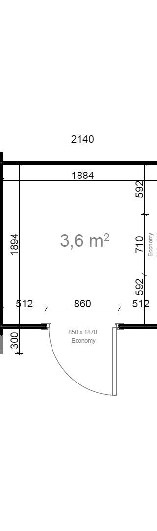 Tuinhuis Nieuw-Vennep 2,14x2,15 28mm — afbeelding 5