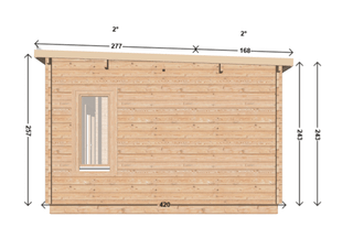 Tuinhuis Rust en Vreugd 6,60x4,00-44mm 26,40m² | Lessenaarsdak — 4