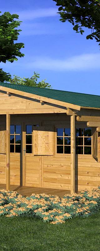 Weekend Chalet Bal 6x6m 68mm — 2
