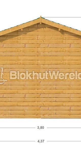 Blokhut Veenwouden 3,8x3,8 44mm — afbeelding 4