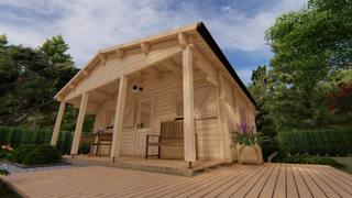 Weekend Chalet Bal 6x6m 68mm — 4