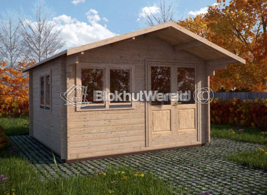 Tuinkantoor 4x3m | Zadeldak | helemaal compleet | pakket korting