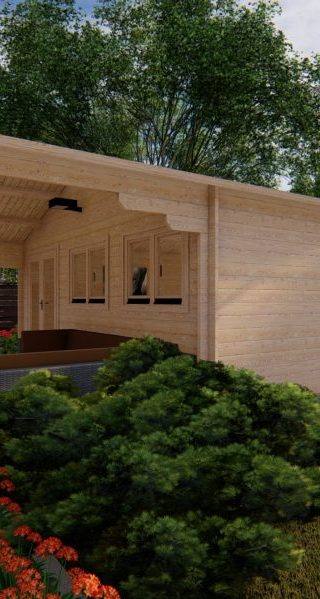 Blokhut Steenwijk 6x5m 44mm — afbeelding 3