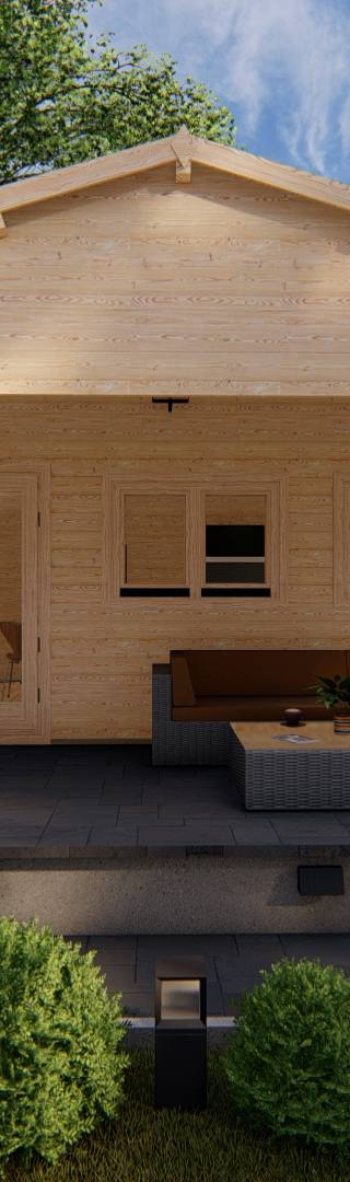 Blokhut Steenwijk 6x5m 44mm — afbeelding 4