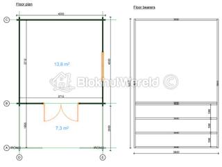 Eigen ontwerp De Kwakel 4x6m incl, luifel 44mm — 4