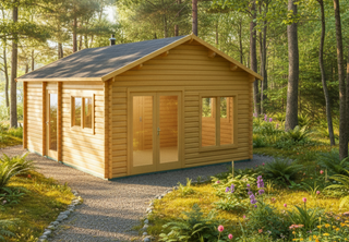 Tuinhuis Buikslotermeer 4,60x5,60-44 25,76m² | Zadeldak — 2
