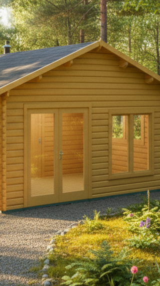 Tuinhuis Buikslotermeer 4,60x5,60-44 25,76m² | Zadeldak — 1