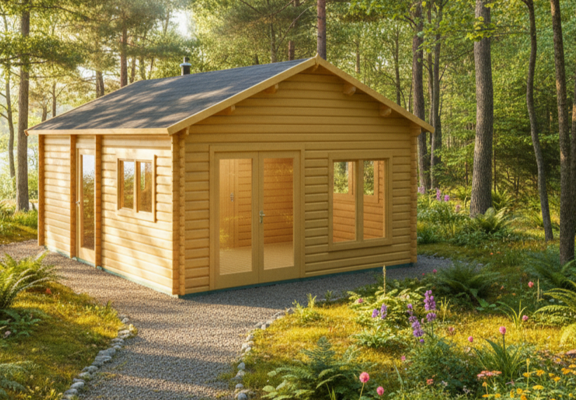 Tuinhuis Buikslotermeer 4,60x5,60-44 25,76m² | Zadeldak