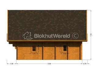 Weekend Chalet Monviso 6,56x9,1m 88mm — 2