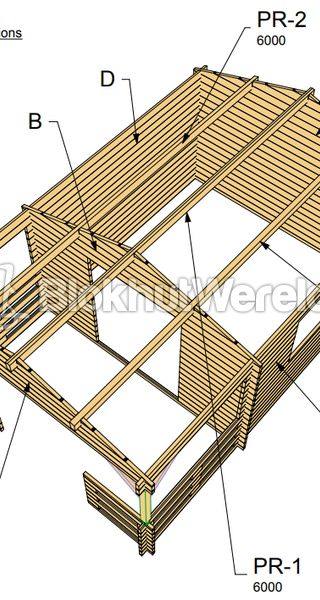 Eigen ontwerp De Kwakel 4x6m incl. luifel 44mm — afbeelding 5