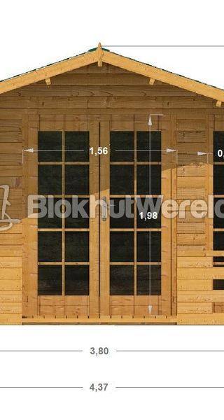 Blokhut Veenwouden 3,8x3,8 44mm — 1