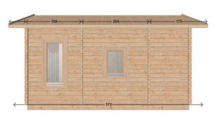 Tuinhuis Amstelglorie 5,00x5,60-44 28m² | Zadeldak — 4