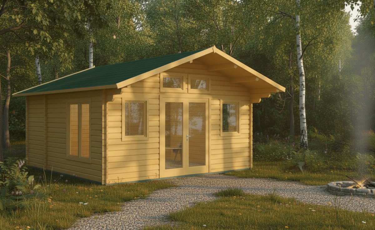 Tuinhuis De Bretten 4,80x4,90-44 23,52m² | Zadeldak