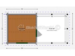 Tuinhuis Amsterdam 3,5x7,0 44mm — 4