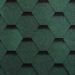 Dakshingles hexagonaal vintage groen