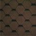 Dakshingles hexagonaal Bruin