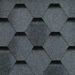 Dakshingles hexagonaal antraciet-zwart