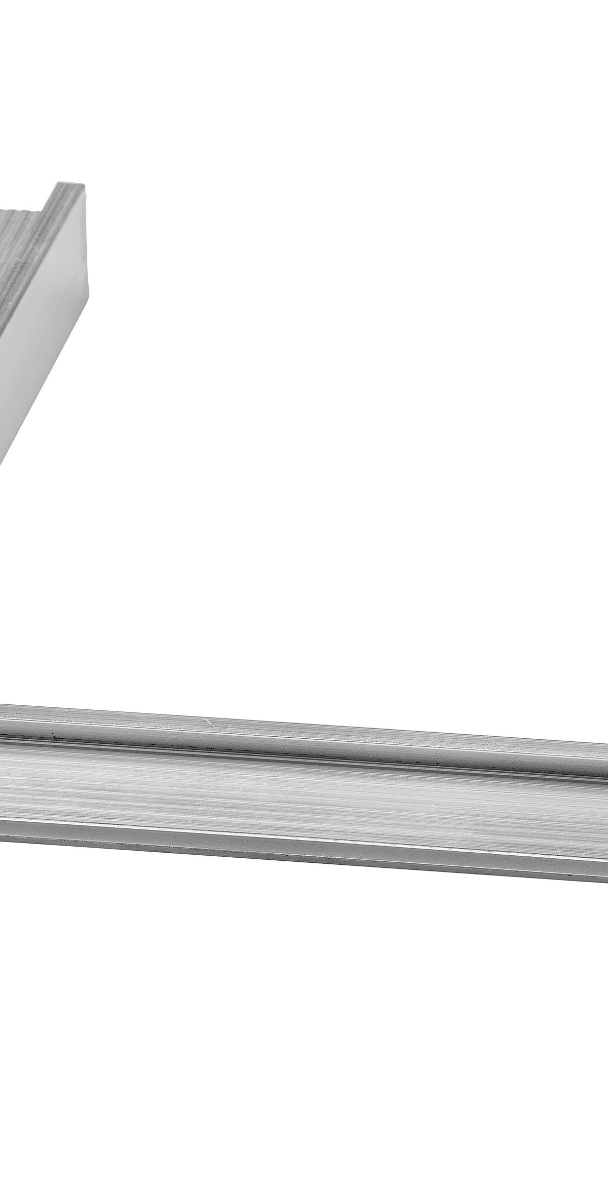 Aluminium daktrim binnenhoek Brute 4,5 x 4,5 x 50 cm + 1 klang
