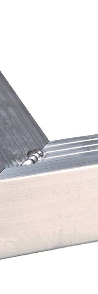 Aluminium daktrim buitenhoek 4,5 x 4,5 x 50 cm — 1