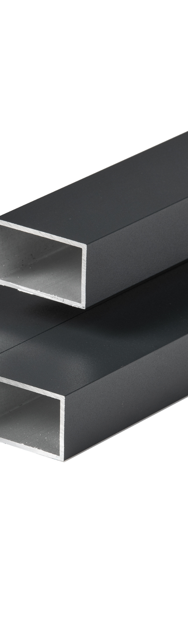 Aluminium onderconstructie zwart 3,0 x 5,0 x 400 cm