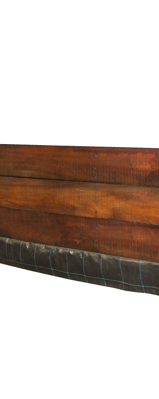 Angelim vermelho hardhout beschoeiingschot 60,0 x 2,0 x 200 cm fijnbezaagd — 1