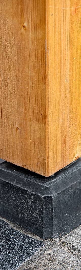Berton© betonpoer 15,0 x 15,0 x 60,0 cm, antraciet, M16-bus — 2
