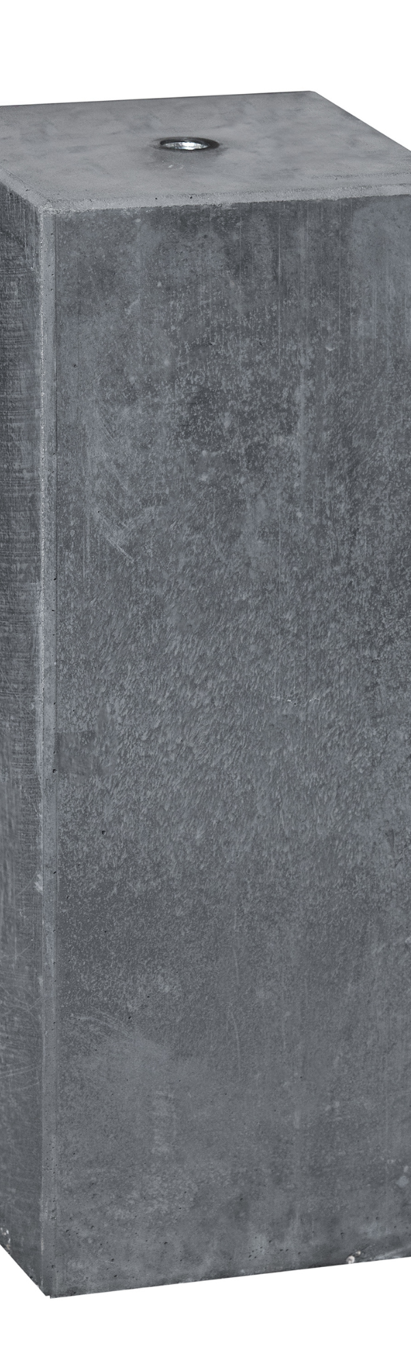 Berton© betonpoer 20,0 x 20,0 x 50,0 cm, antraciet, M16-bus, kleine velling