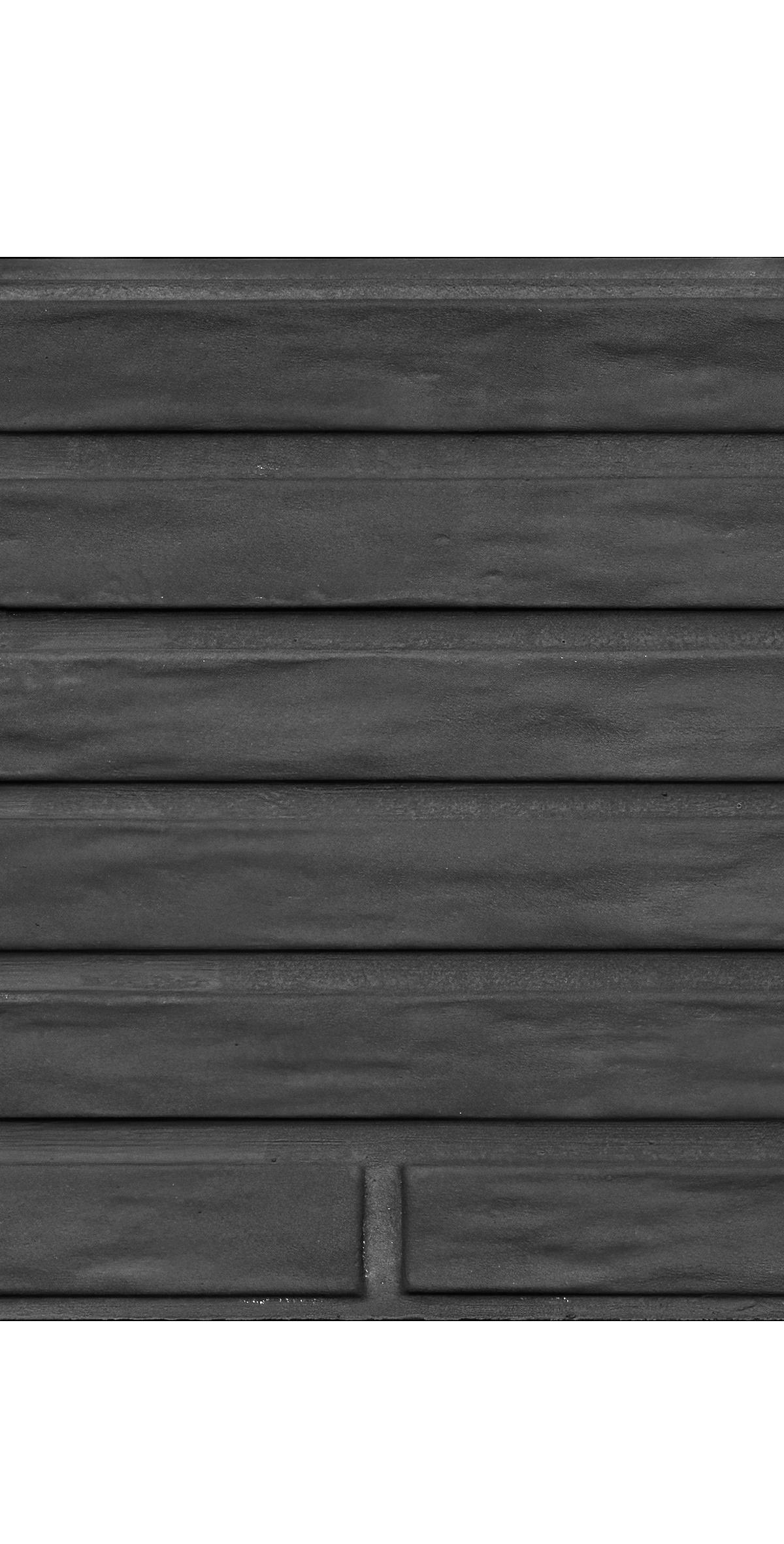 Berton©-motiefplaat smal antraciet gecoat H26 x D3,5 x L184 cm Lungo