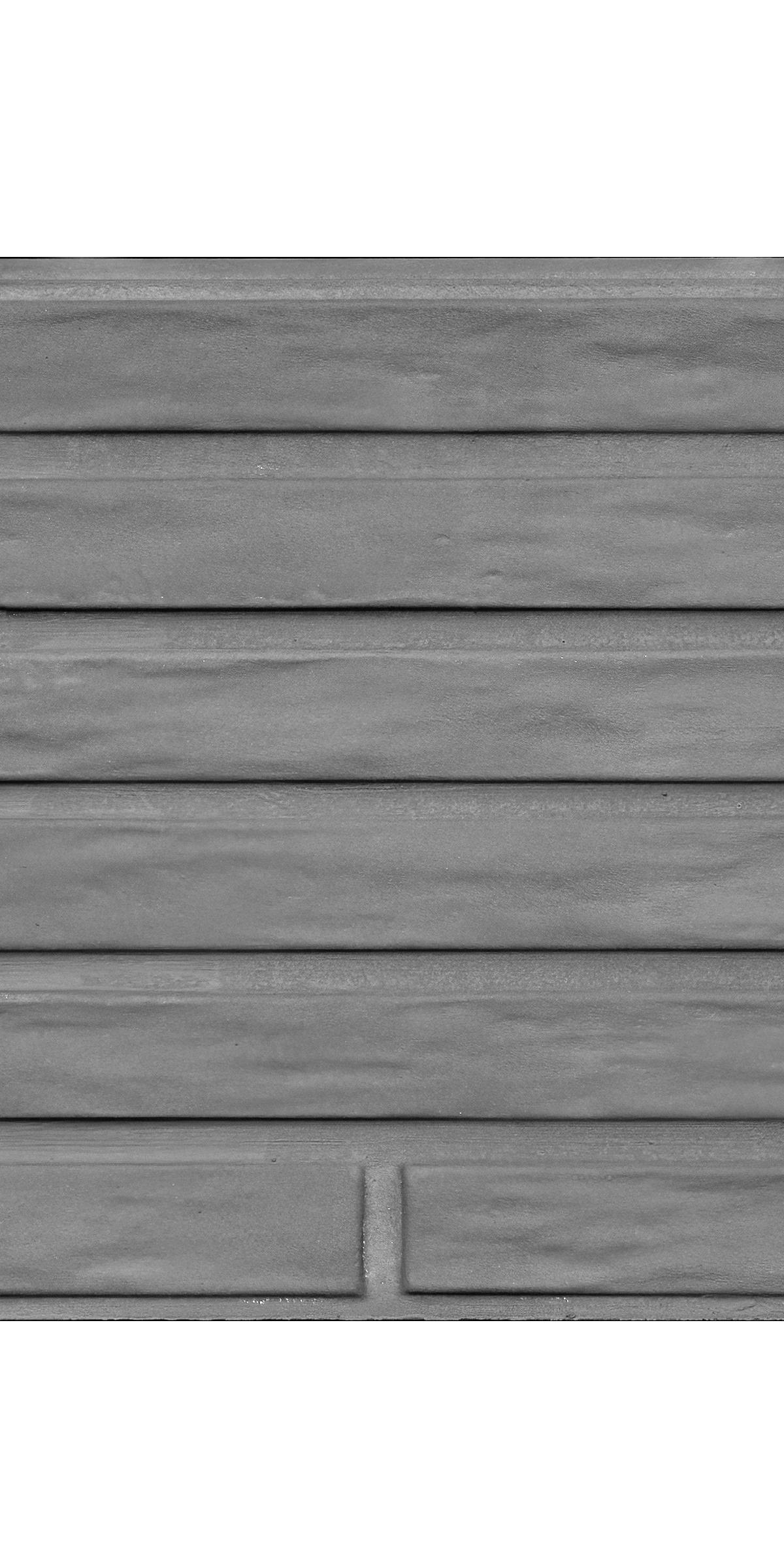 Berton©-motiefplaat smal antraciet H26 x D3,5 x L184 cm Lungo