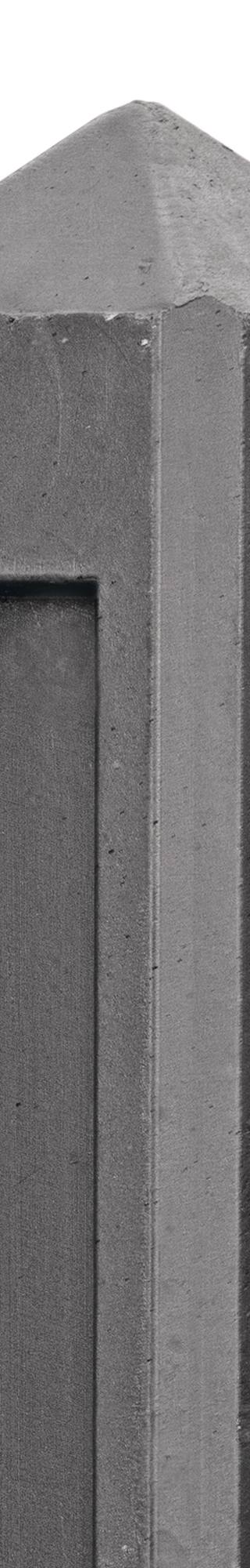 Berton©-paal antraciet Hunze diamantkop 10 x 10 x 145 cm tussenmodel — 1
