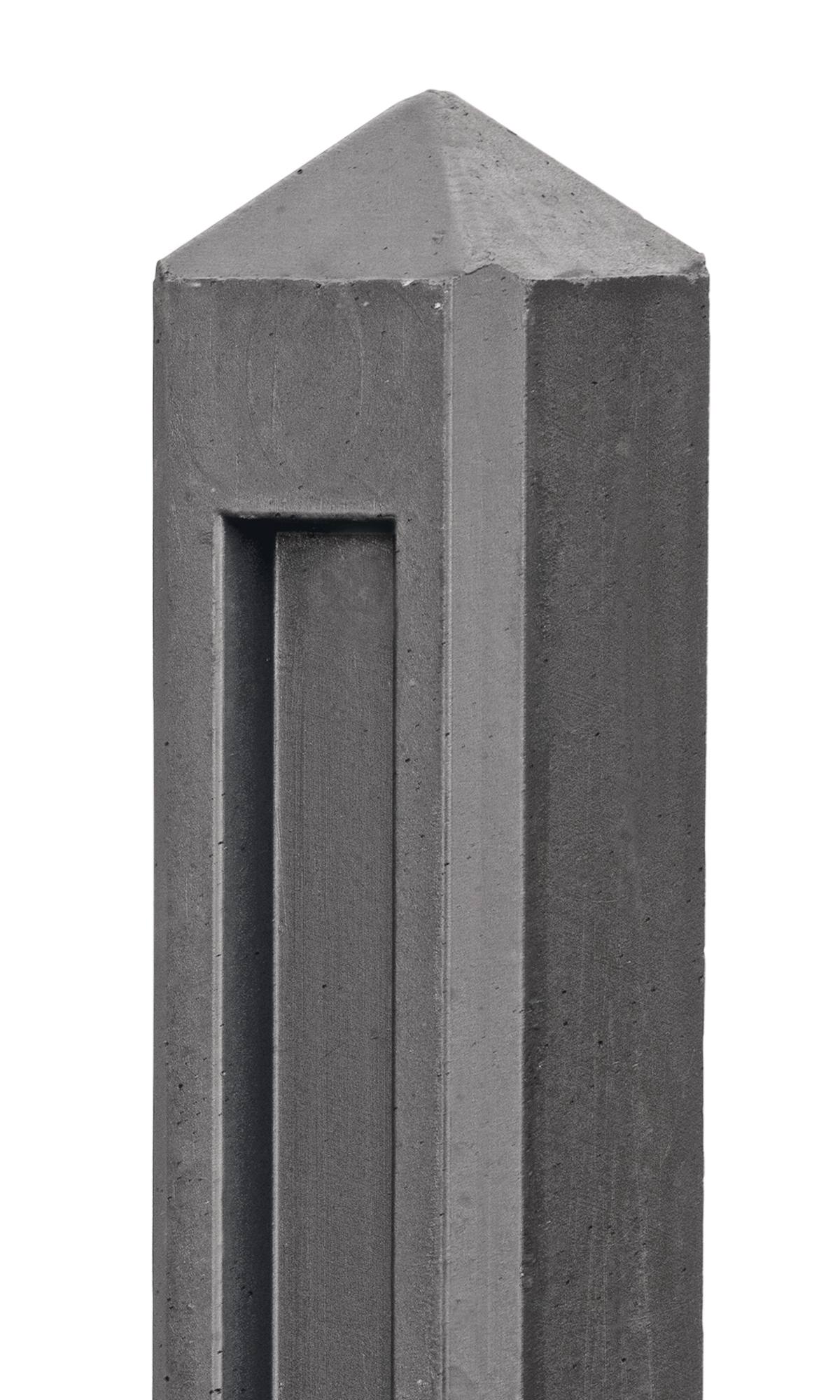 Berton©-paal antraciet Hunze diamantkop 10 x 10 x 145 cm tussenmodel