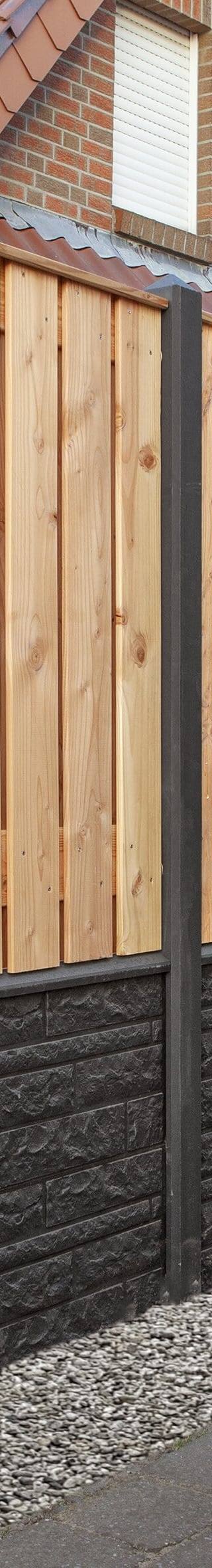 Berton©-paal Geul antraciet gecoat diamantkop 10 x 10 x 280 cm tussenmodel — afbeelding 2