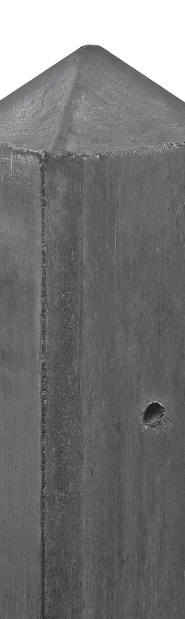 Berton©-paal IJssel antraciet diamantkop 10 x 10 x 190 cm tussenmodel