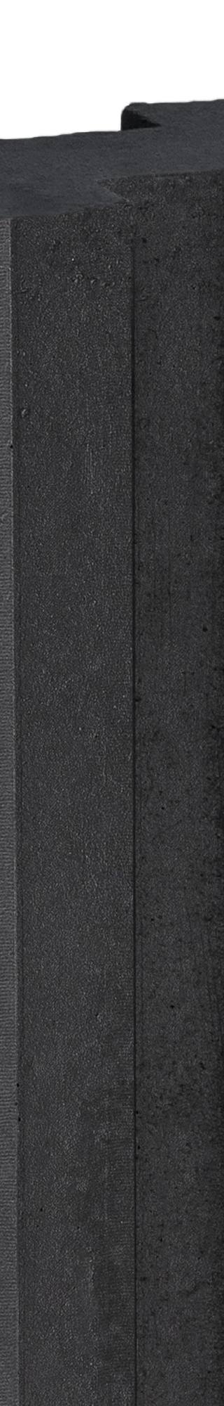 Berton©-sleufpaal Dinkel antraciet gecoat 115 x 115 x 277 cm tussenmodel — 1